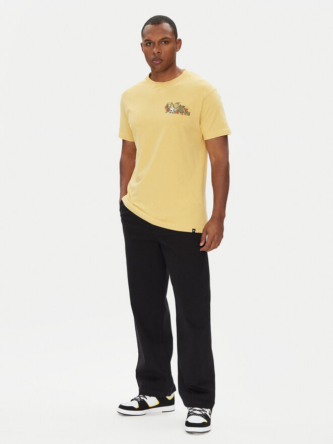 DC DC Camiseta ADYZT05460 Amarillo Regular Fit