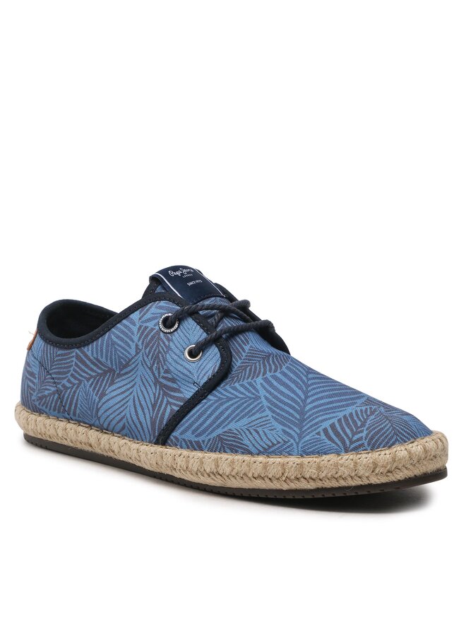 Pepe Jeans Espadrilky Pepe Jeans Tourist Tropic PMS10318 Modrá