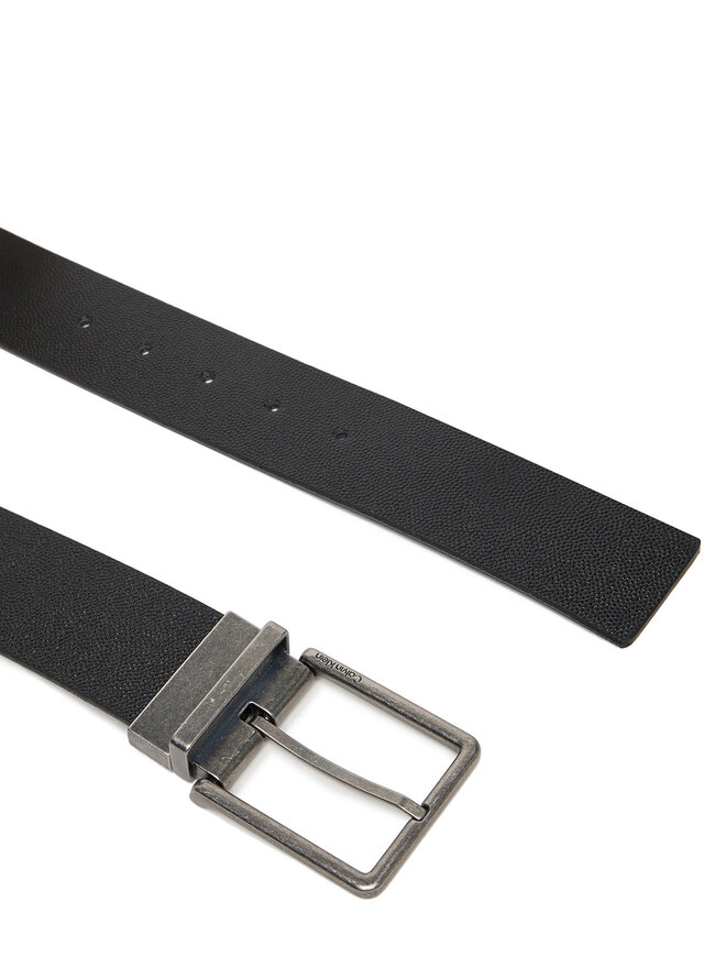 Calvin Klein Pánsky opasok Calvin Klein Warmth Buckle 40Mm Rev/Adj LV04D7048G Čierna
