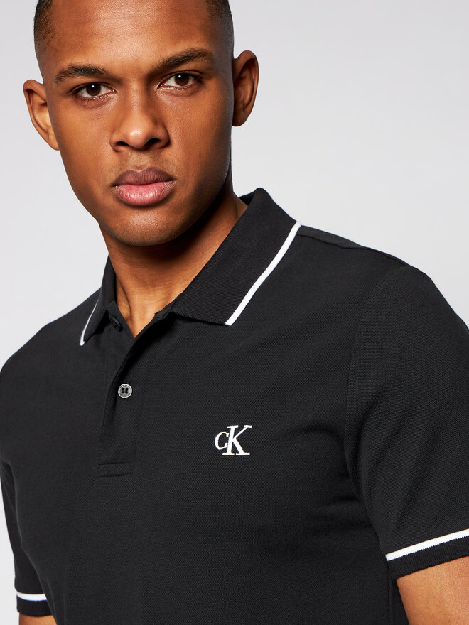 Calvin Klein Jeans Calvin Klein Jeans Poloshirt J30J315603 Schwarz Slim Fit