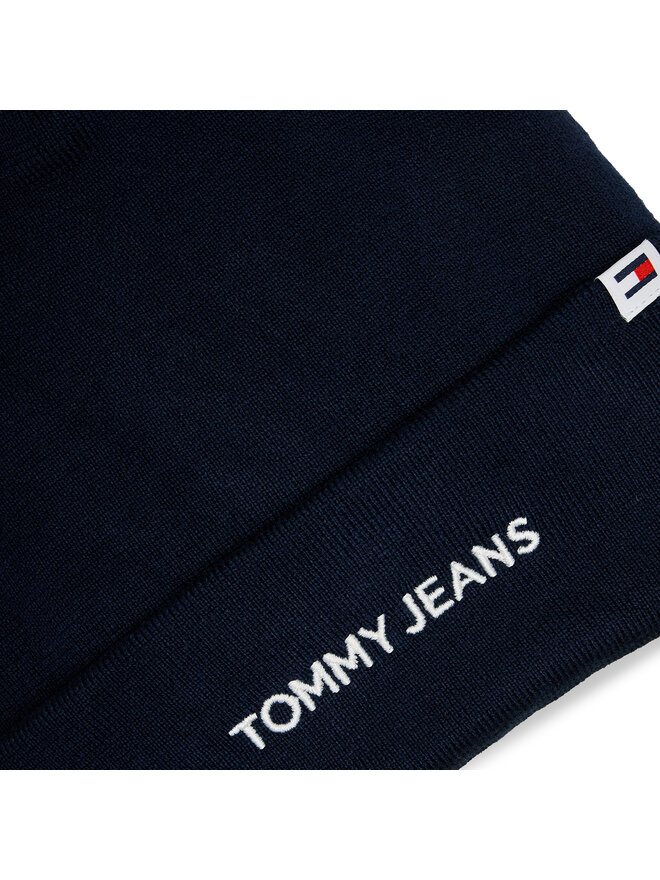 Tommy Jeans Czapka Tommy Jeans Linear Logo AM0AM12025 Granatowy