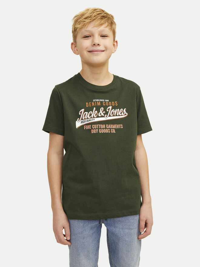 Jack&Jones Junior Jack&Jones Junior Marškinėliai Logo 12258876 Žalia Regular Fit