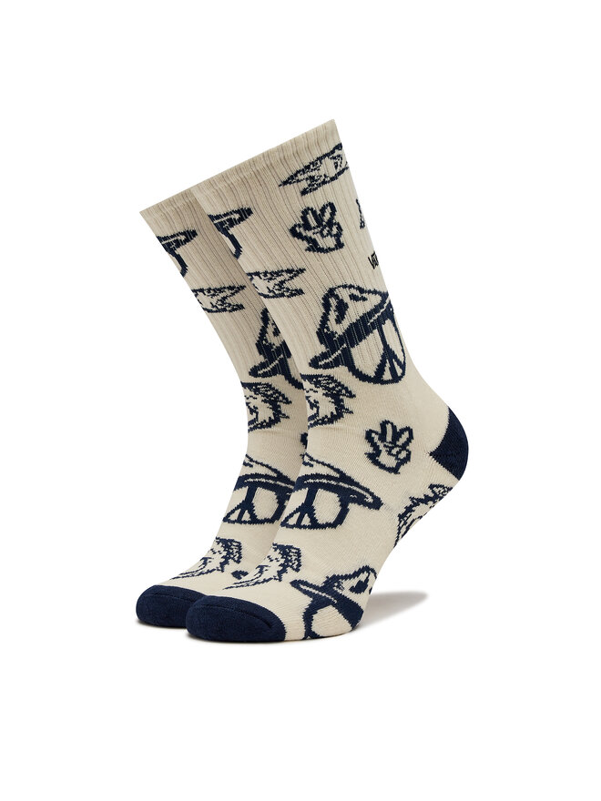 Chaussettes hautes homme Vans Outer Limits Crew VN000F0P7VJ1 Ecru chaussures