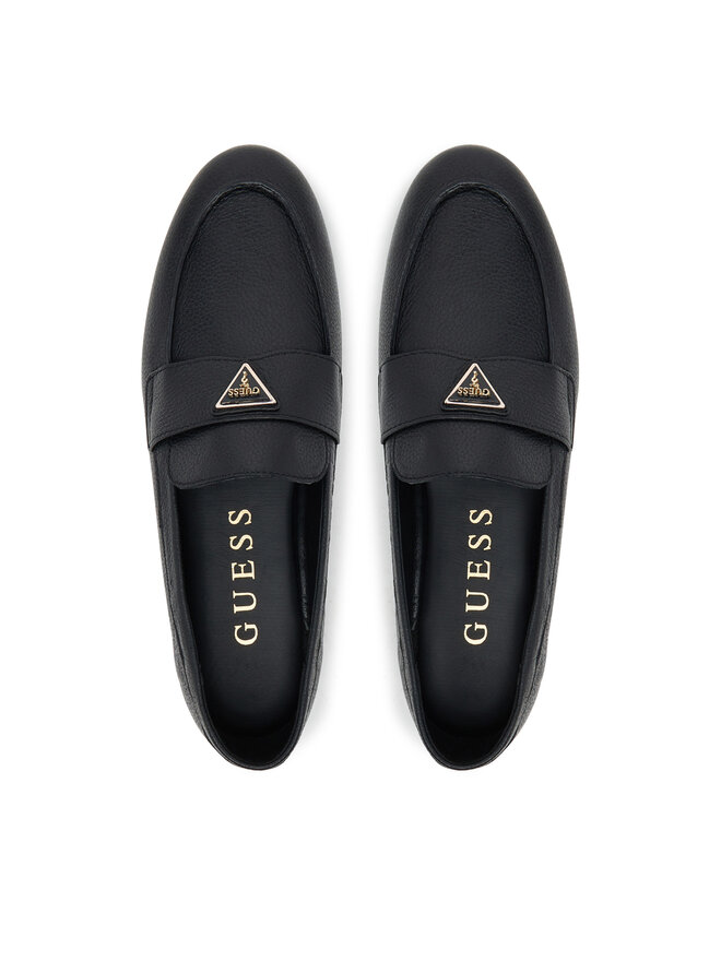 Guess Loaferke Guess FLTBAY LEA14 Črna