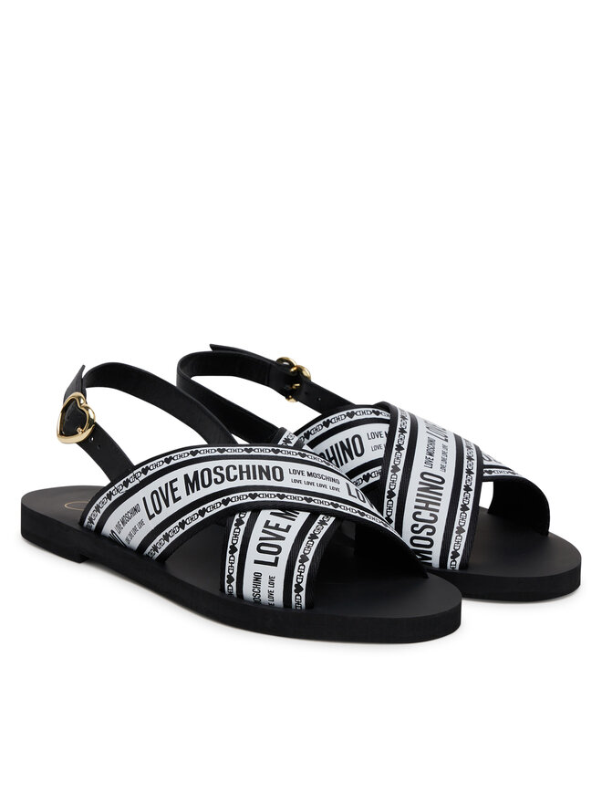 LOVE MOSCHINO Сандали LOVE MOSCHINO San Lod Micro20 JA16142G0MIX200A Черен