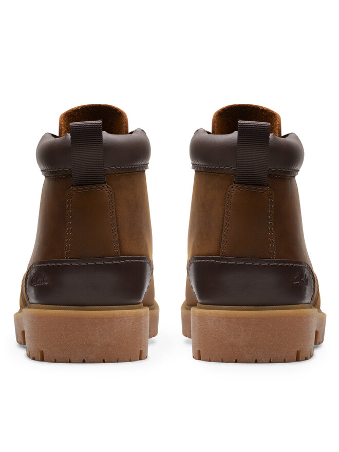 Clarks Schnürstiefeletten Clarks Rossdale Mid 26173452 Braun