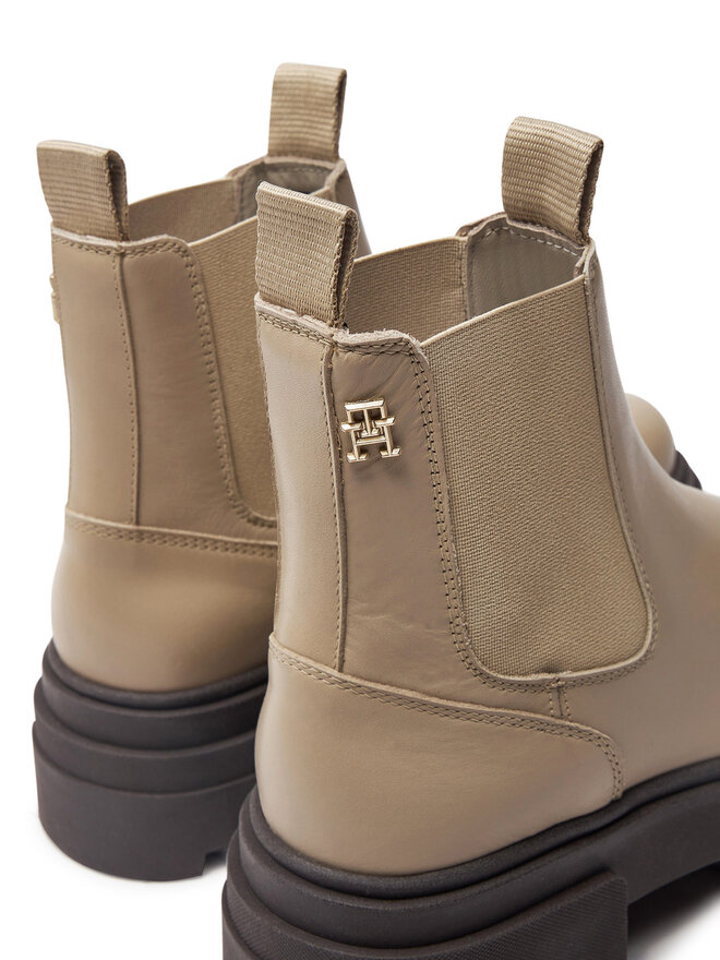 Tommy Hilfiger Боти тип челси Tommy Hilfiger Combat FW0FW08089 Бежов