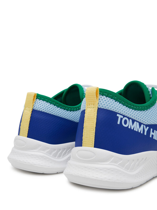 Tommy Hilfiger Снікерcи Tommy Hilfiger Low Cut Lace-Up/Velcro Sneaker T1B9-33868-1756 S Голубий