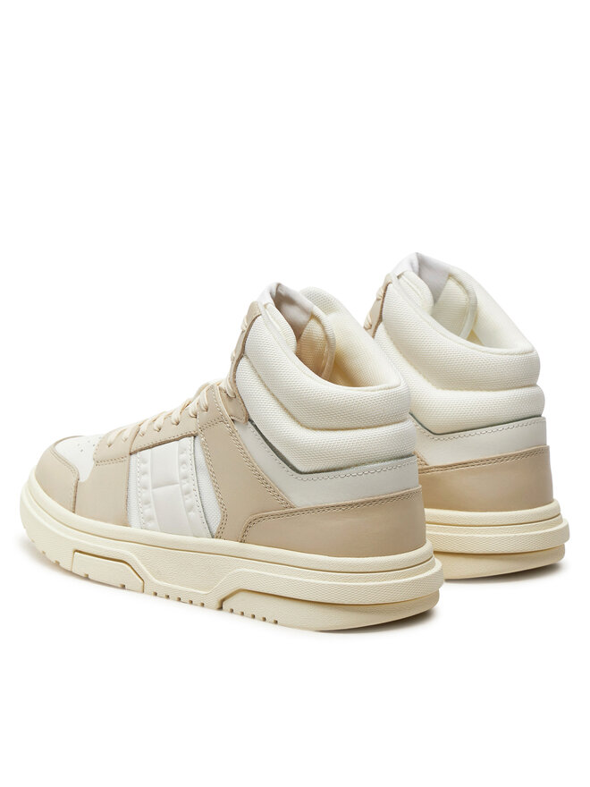 Tommy Jeans Снікерcи Tommy Jeans The Brooklyn Mid Top EN0EN02579 Écru