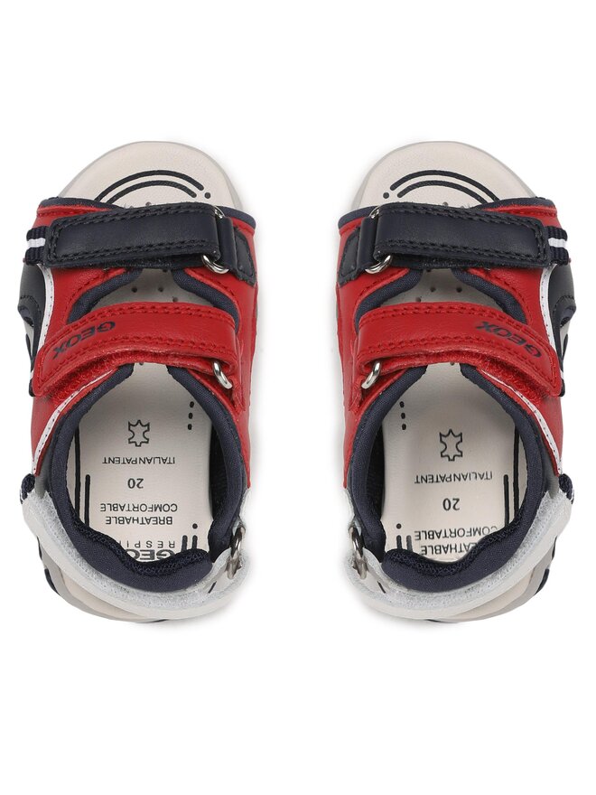 Geox Sandály Geox B Sandal Flaffee Boy B3559A 08515 C7217 M Červená