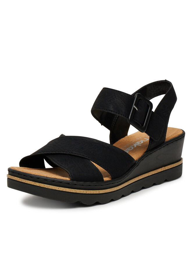Rieker Sandalen Rieker 67463-00 Schwarz