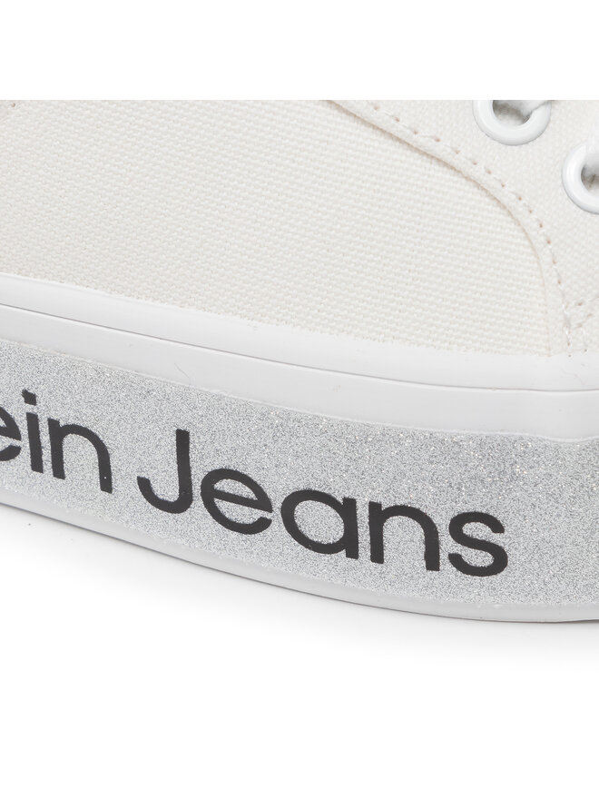 Calvin Klein Jeans Sneakers Calvin Klein Jeans Flatform Vulcanized 3 YW0YW00491 Weiß