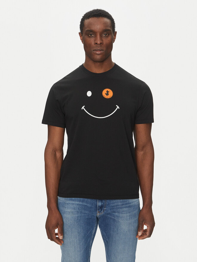 Save The Duck Save The Duck T-Shirt DT1197M BESY20 Μαύρο Regular Fit