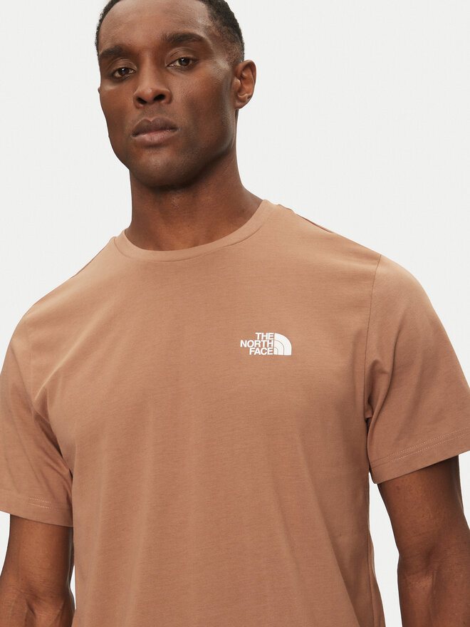 The North Face The North Face Majica Simple Dome NF0A87NG Rjava Regular Fit