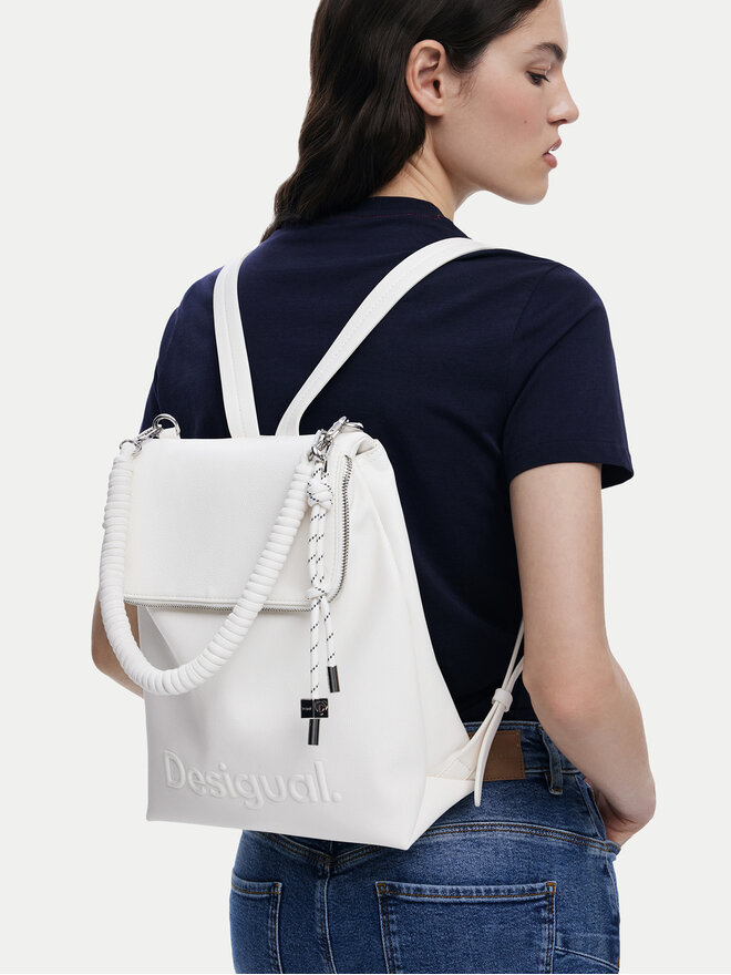 Desigual Batoh Desigual Half Hampton 25SAKP45 Écru