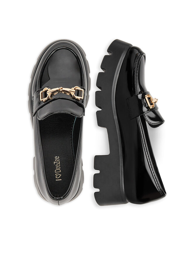 DeeZee Loafersy DeeZee HXG2052-296 Czarny