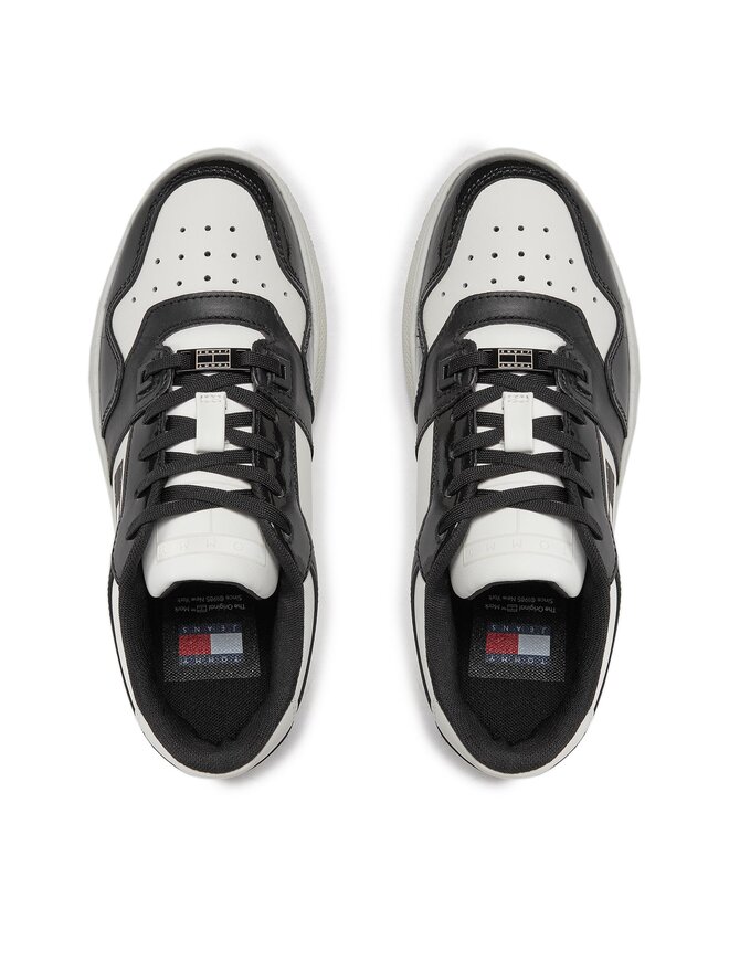 Tommy Jeans Сникърси Tommy Jeans Tjw Retro Basket Flatform Patent EN0EN02523 Екрю