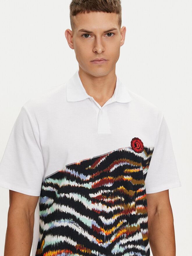 Just Cavalli Just Cavalli Polo 76OAG6R1 Blanco Regular Fit