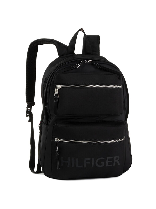 Tommy Hilfiger Rucksack Tommy Hilfiger Bold Nylon Backpack AM0AM05444 Schwarz
