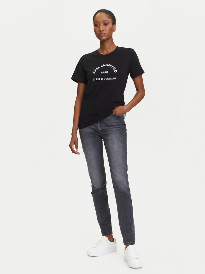 KARL LAGERFELD KARL LAGERFELD Camiseta A3W17105 Negro Regular Fit
