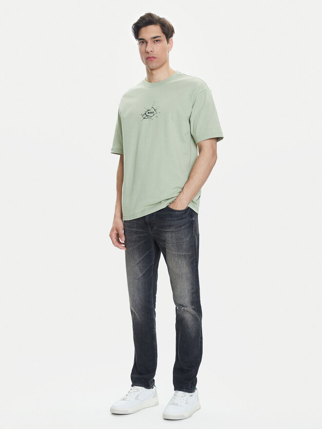 BOSS BOSS Camiseta Te_Voyage 50546370 Verde Relaxed Fit