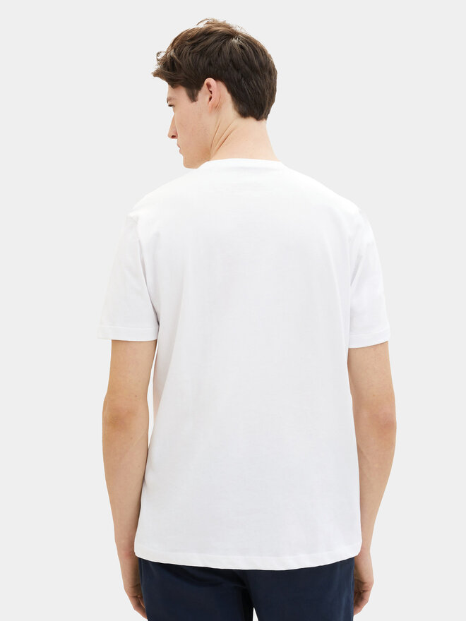 Tom Tailor Denim Tom Tailor Denim T-Shirt 1040838 Λευκό Regular Fit