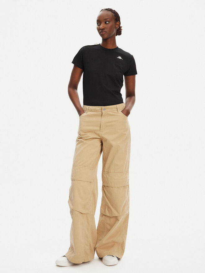 Kappa Kappa Marškinėliai Banda Pippigt 351N56W Juoda Regular Fit