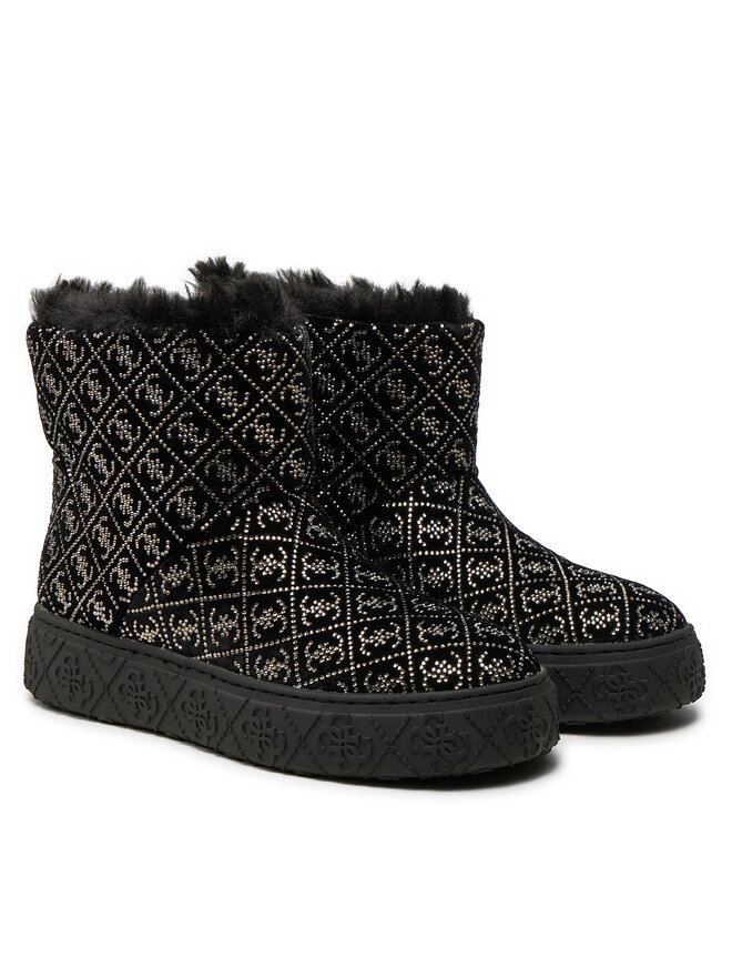 Guess Μπότες Χιονιού Guess Unitie FLFUTI FAM10 Μαύρο