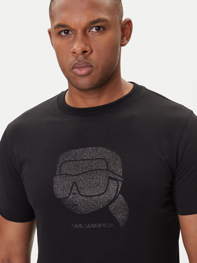KARL LAGERFELD KARL LAGERFELD Camiseta 755066 554242 Negro Regular Fit
