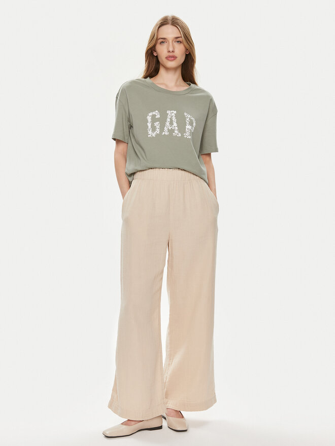 Gap Gap Póló 875093-00 Zöld Relaxed Fit