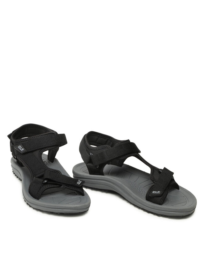 Jack Wolfskin Sandały Jack Wolfskin Wave Breaker M 4052011 Czarny