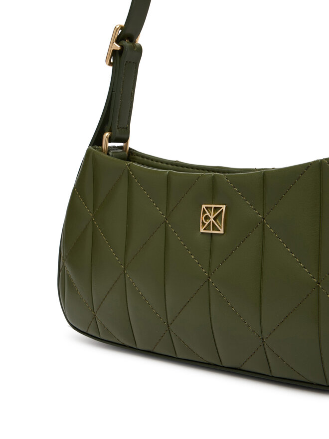 Calvin Klein Handtasche Calvin Klein Quilted Small Shoulder Bag LV04F3327G Grün