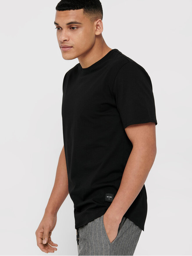 Only & Sons Only & Sons Marškinėliai Matt 22002973 Juoda Regular Fit