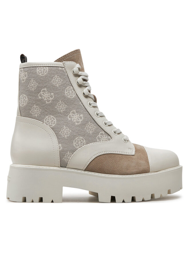 Guess Polokozačky Guess Vaina2 FLTSL2 ELE10 Écru