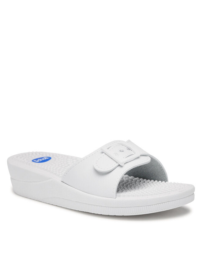 Scholl Pantoletten Scholl F20054 New Massage 1065 Weiß