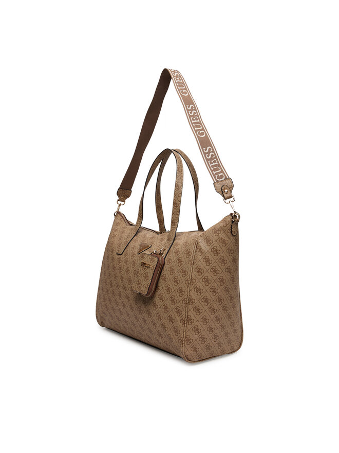 Guess Τσάντα Σαββατοκύριακου Guess Latona Travel TWLB92 11017 Καφέ