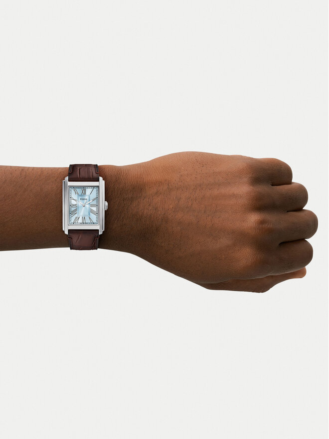 Fossil Hodinky Fossil Carraway FS6110 Hnědá