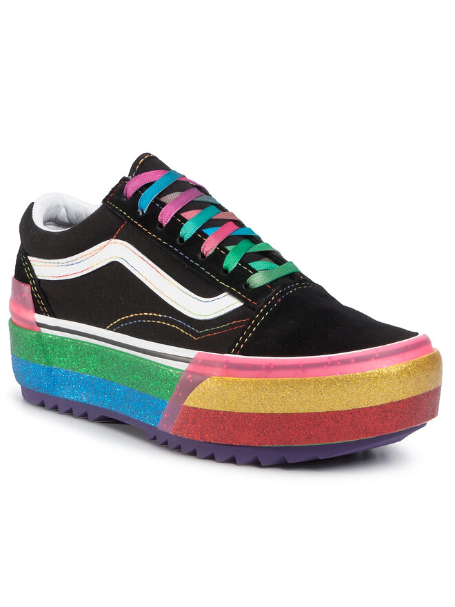 Vans glitter rainbow on sale