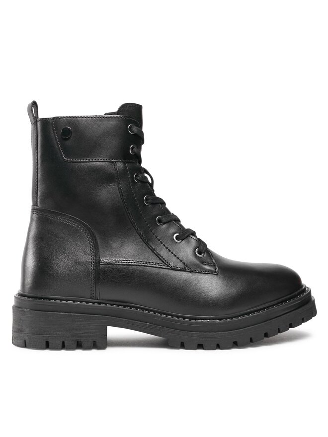 Geox Schnürschuhe Geox D Iridea D26HRQ 00039 C9999 Schwarz