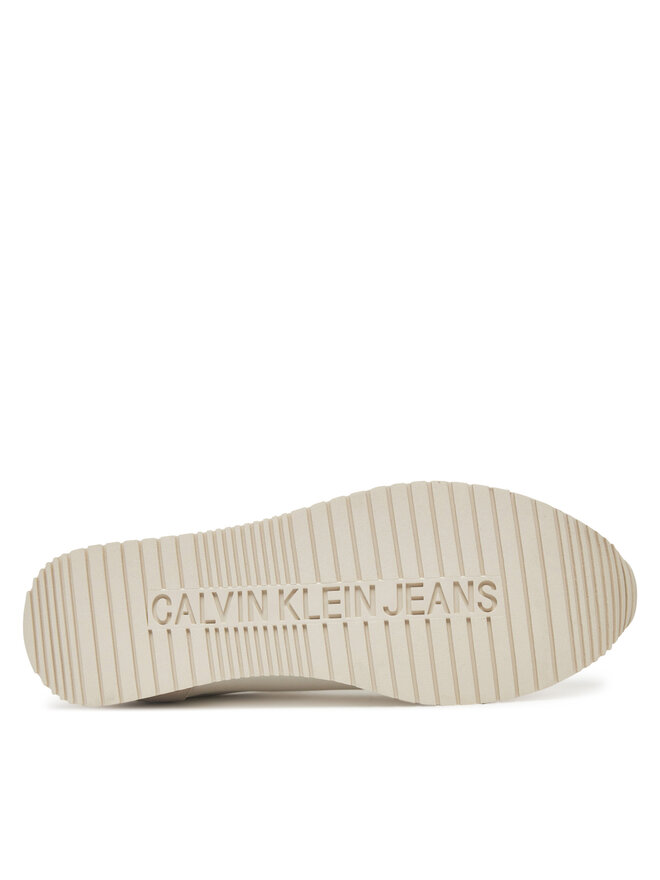Calvin Klein Jeans Sneakers Calvin Klein Jeans Runner Sock Laceup Mg Canvas YM0YM01217 Alb