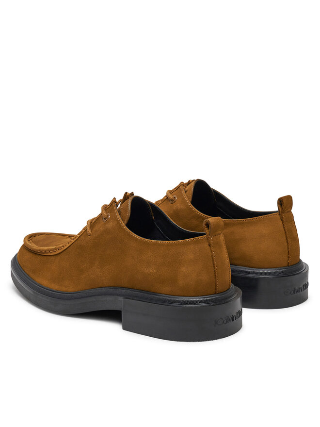 Calvin Klein Nizki čevlji Calvin Klein Apron Lace Up Nb HM0HM01636 Rjava