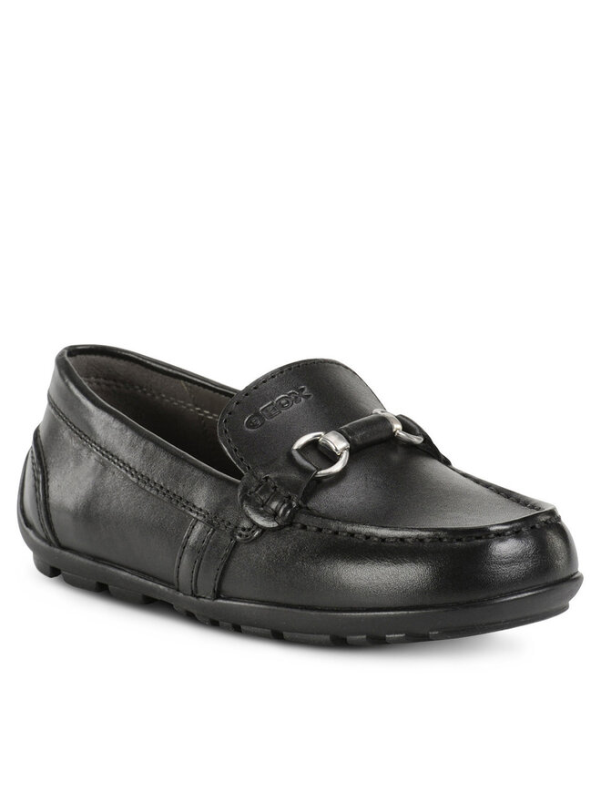 Geox Mocasini Geox J New Fast J746CC 43 C9999 D Negru