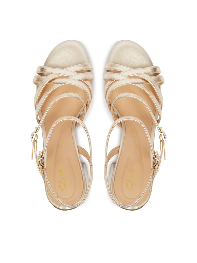 Clarks Босоніжки Clarks Ezoria Strap 26185896 Золотий
