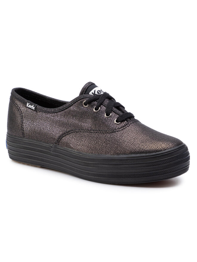 Black canvas keds outlet