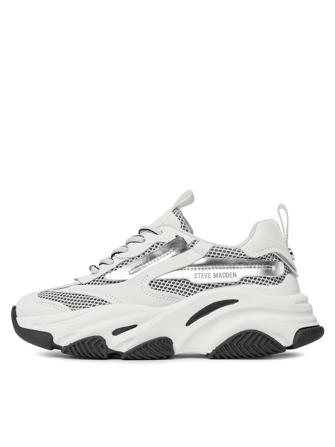 Steve Madden Laisvalaikio batai Steve Madden Possession-E Sneaker SM19000033-04005-04D Sidabrinė