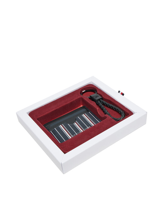 Tommy Hilfiger Set de etui pentru carduri și breloc Tommy Hilfiger Th Corp Cc AM0AM12793 Bleumarin