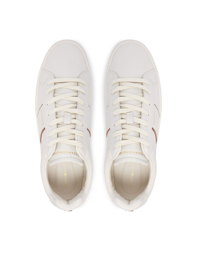 Tommy Hilfiger Sneakers Tommy Hilfiger Dress Casual Leather Sneaker FM0FM05989 Weiß