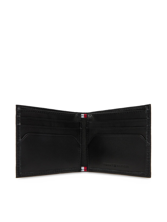 Tommy Hilfiger Μεγάλο Πορτοφόλι Ανδρικό Tommy Hilfiger Th Flag Mini Cc Wallet AM0AM13708 Μαύρο