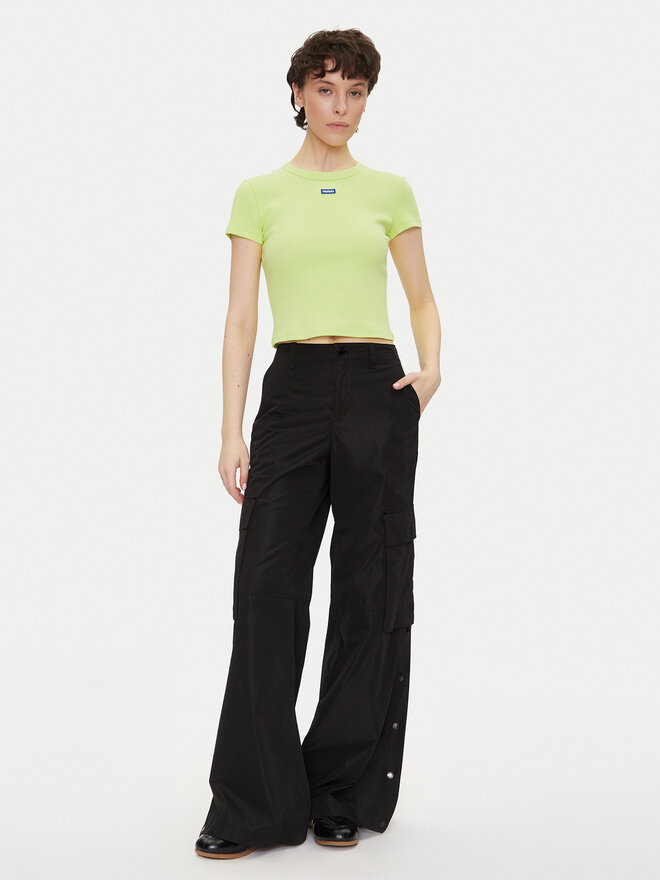 HUGO HUGO Póló Baby 50510749 Zöld Slim Fit