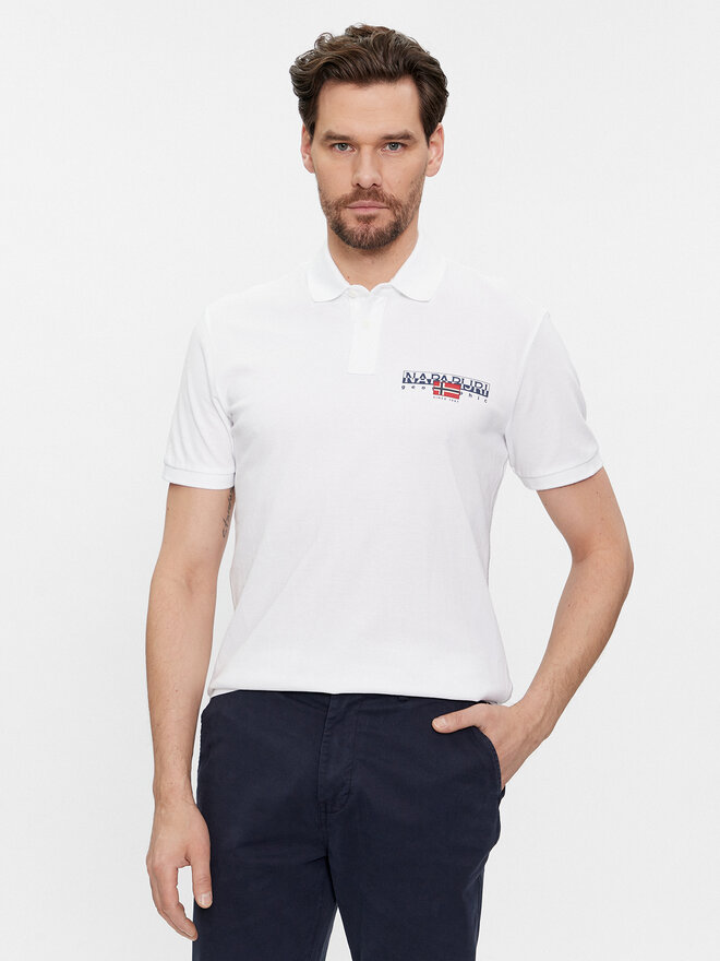 Napapijri Napapijri Poloshirt E-Aylmer NP0A4HTN Weiß Regular Fit